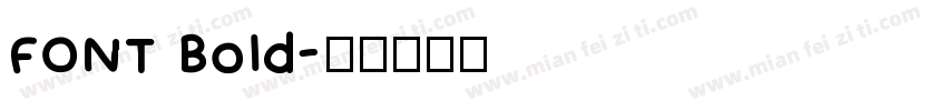 FONT Bold字体转换